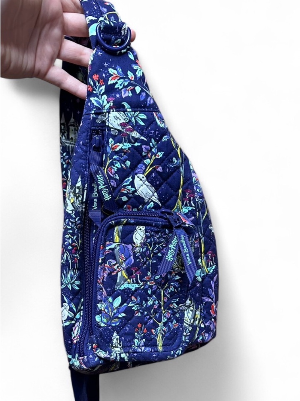 Vera Bradley Harry Potter Purple Forbidden Forest Print Small Sling Crossbody